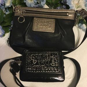 COACH Poppy! Crossbody & Matching Wallet/Wristlet